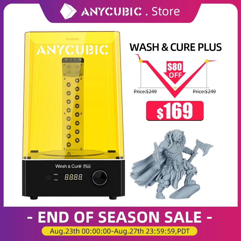ANYCUBIC Wash and Cure Plus 2021 Новое поступление смолы большого размера 3d принтер УФ Смола