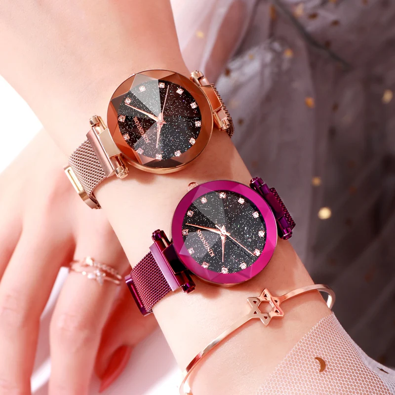 Enlarge KINGNUOS Small  Bangle Bracelet Luxury Watches Stainless Steel Retro Ladies Quartz Wristwatches Fashion Casual Women Dress Watch