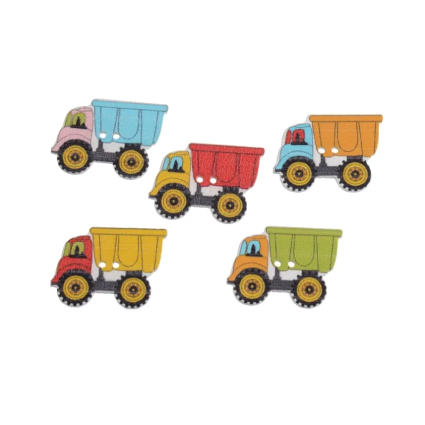 Бесплатная доставка в розницу 10 шт случайный смешанный 2 отверстия мультфильм