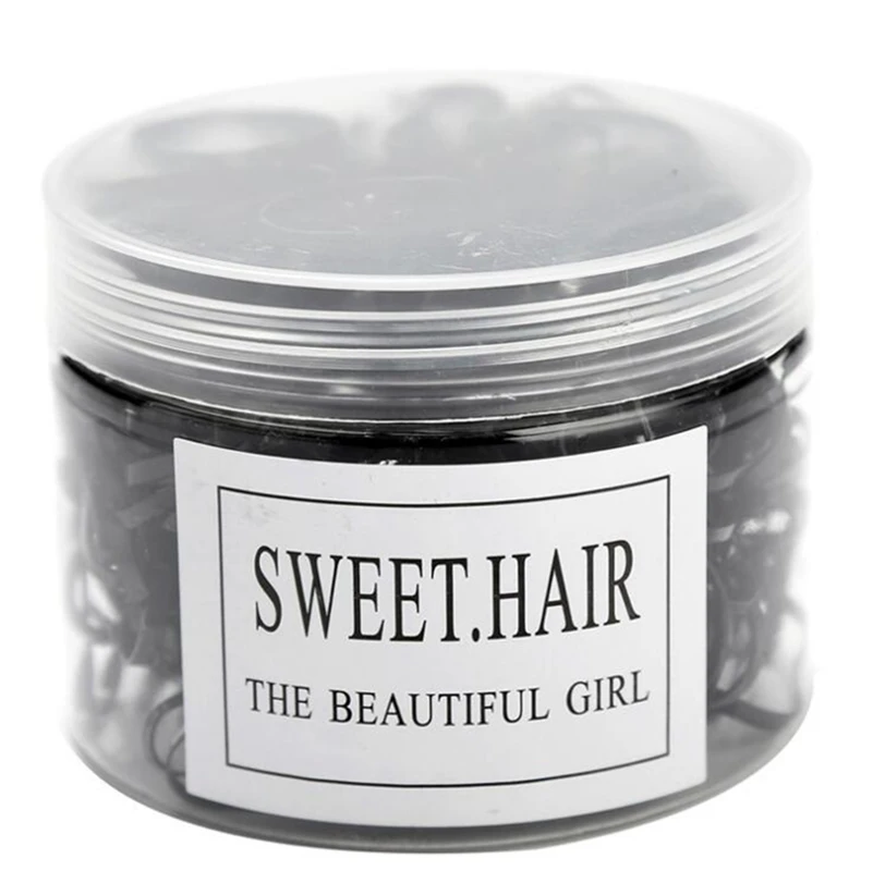 

500pcs/lot Girls Colorful Small Disposable Rubber Bands Gum For Ponytail Holder Elastic Hair Bands Fashion Hair Accessories