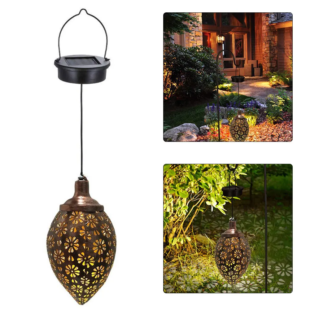 

Waterproof Solar Garden Light LED Solar Lantern Hanging Outdoor Solar Lamp Olive Shape Solar Powered Lantern Solar Powered Lamp