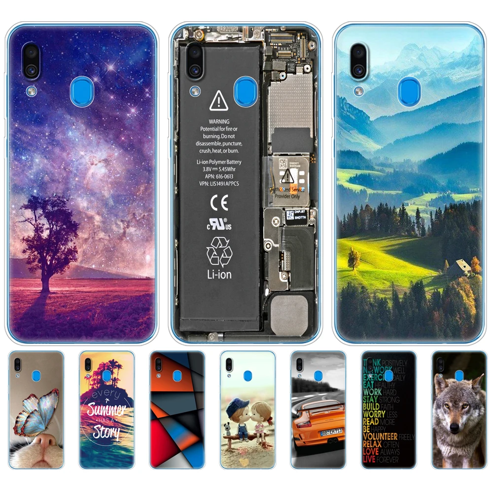 Чехол для Samsung Galaxy A30 A20 A20E чехол A305F samsung A205F силиконовый мягкий ТПУ чехол|Бамперы| |