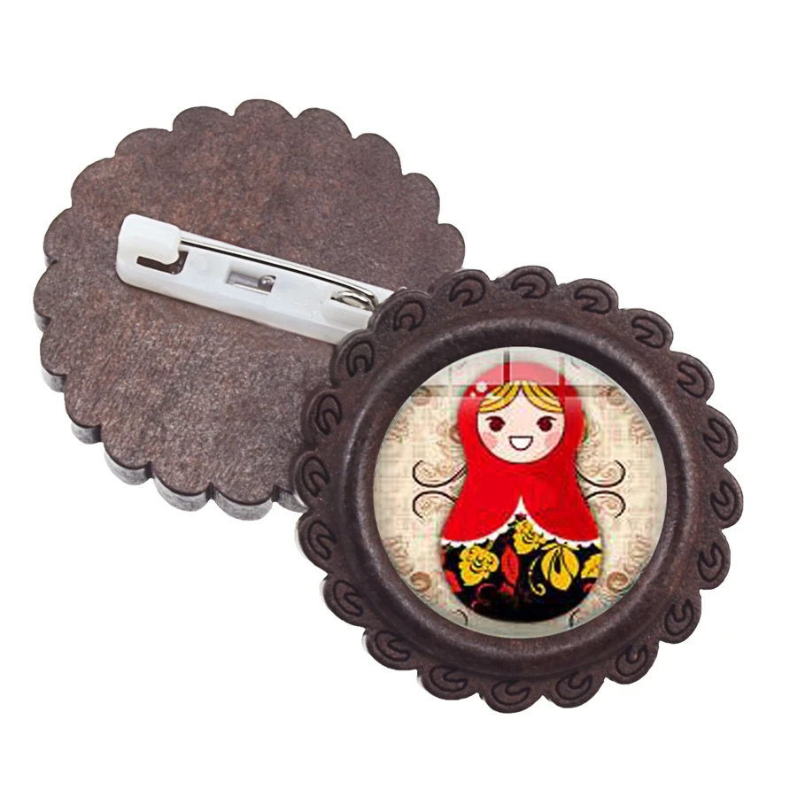 Симпатичные Броши с героями мультфильмов русских кукол для женщин и девочек