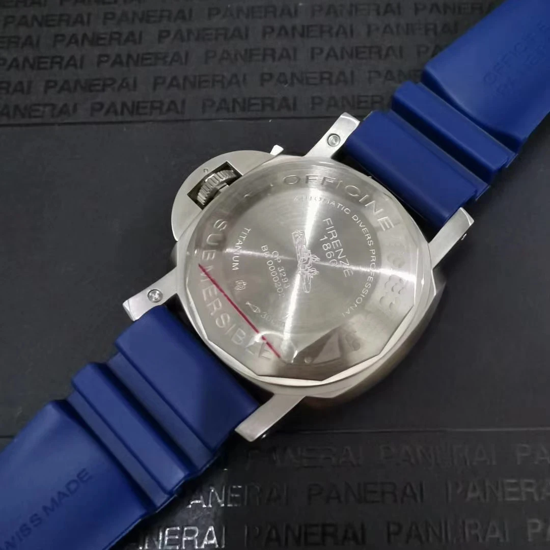 

Classic New Men Automatic Mechanical Sapphire Auto 42mm Steel Mens Strap Watch Dat Watch Blue Rubebr Ceramic Bezel Luminous