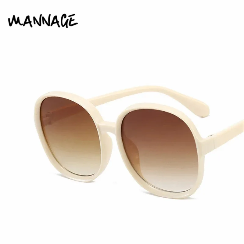 Elegant Oversized Round Sunglasses Women Simple Fashion Big Plastic UV400 Ladies Sun Glasses | Аксессуары для одежды