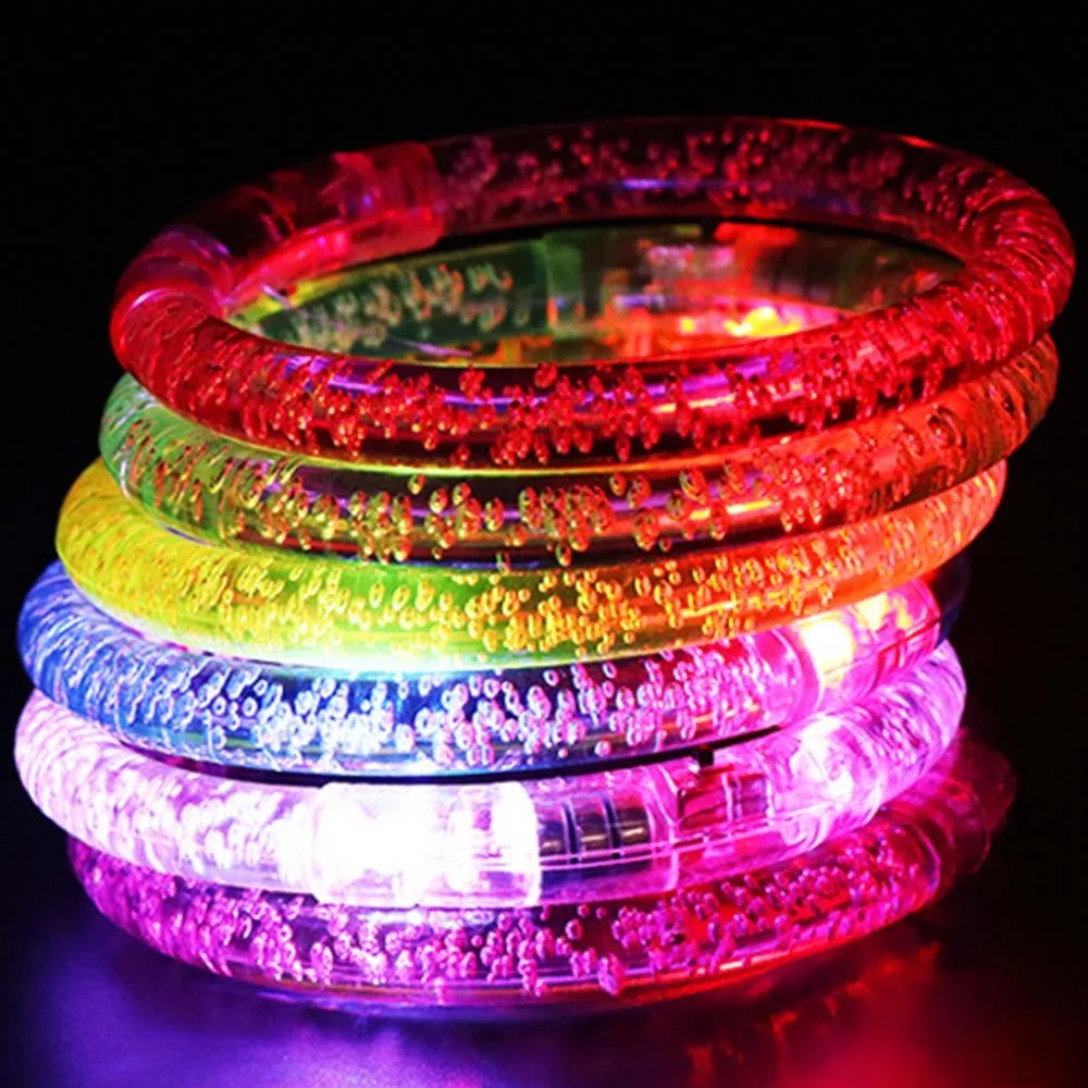 5 шт. светильник вверх браслеты Rave светодиодный неон/Led браслет для