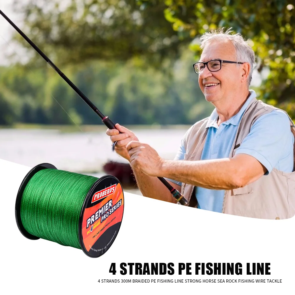 PRO BEROS 4 нити плетеная PE рыболовная леска сильная лошадь морская Рок Рыболовная
