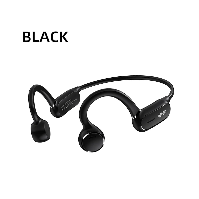 Joyroom X1 с шейным браслетом Bluetooth наушники стерео Беспроводные спортивные наушники крючок для наушников-вкладышей Стиль бас костной проводимости наушники - Цвет: Черный