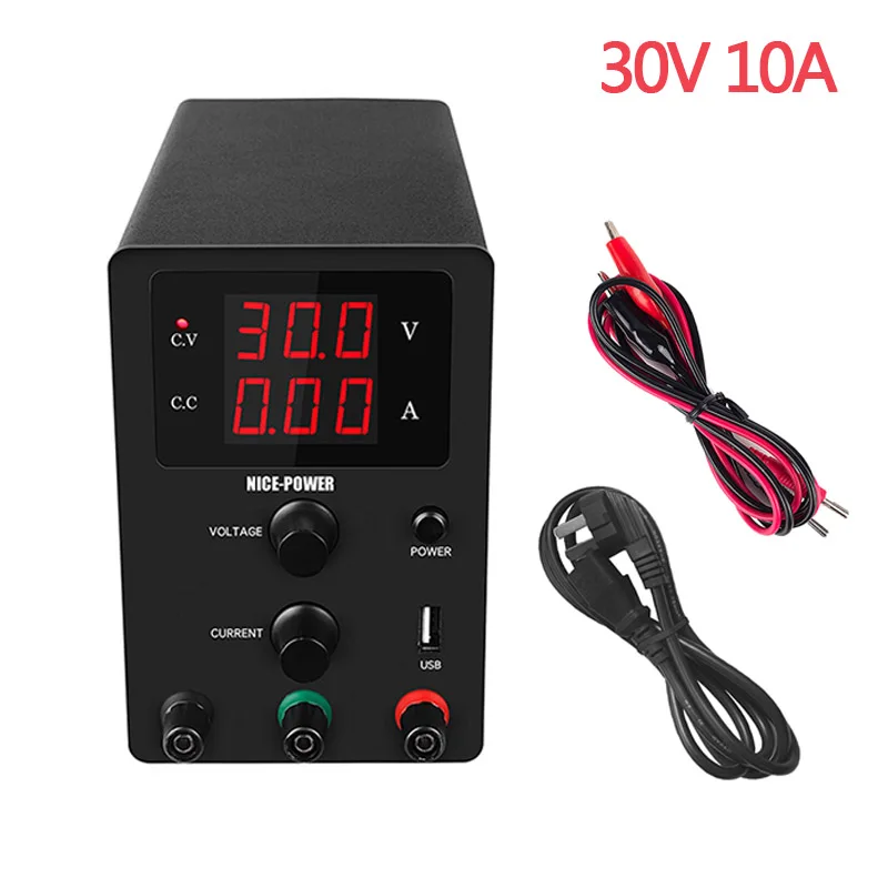 R-SPS3010(black) 30 в 10A лабораторный переменный источник питания регулируемый мини Импульсный блок питания постоянного тока настольный источник питания цифровой стабилизатор тока 10A - Цвет: R-SPS3010(black)