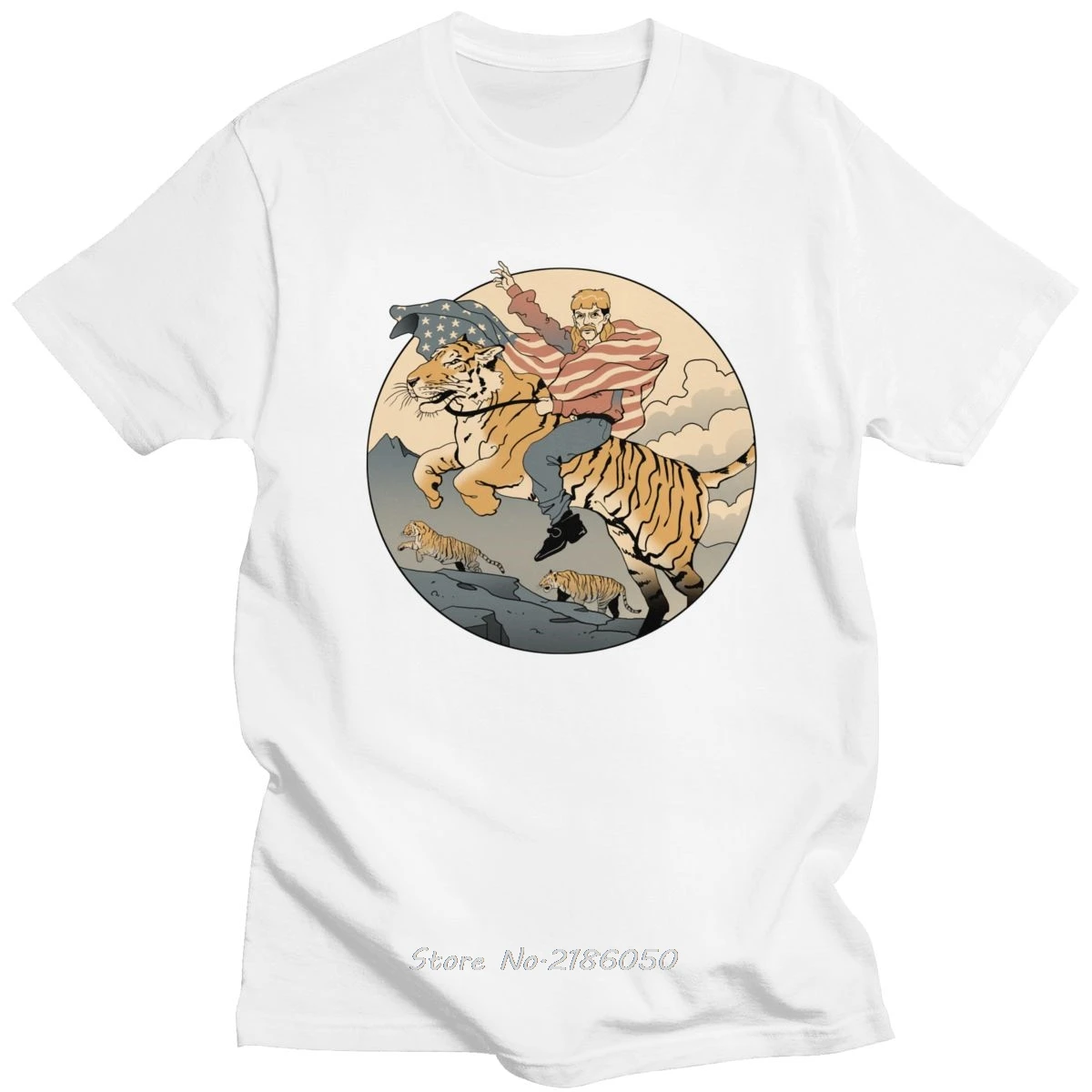 Футболка мужская с круглым вырезом Классическая забавная экзотическая рубашка