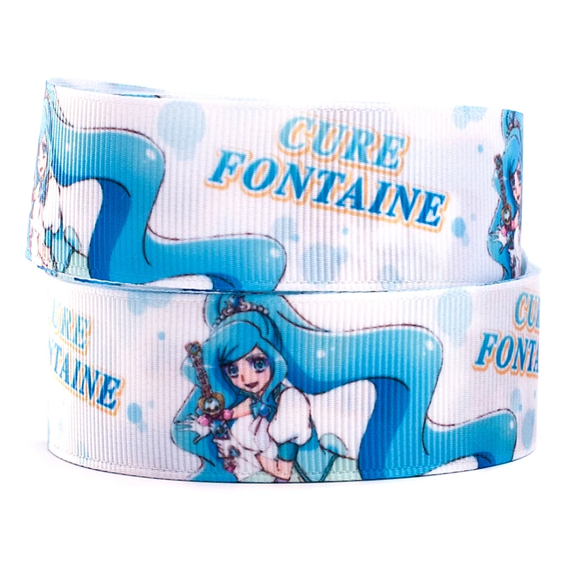 Прекрасный девушка с переводной термопечатью на Grosgrain/атласная лента фокусным