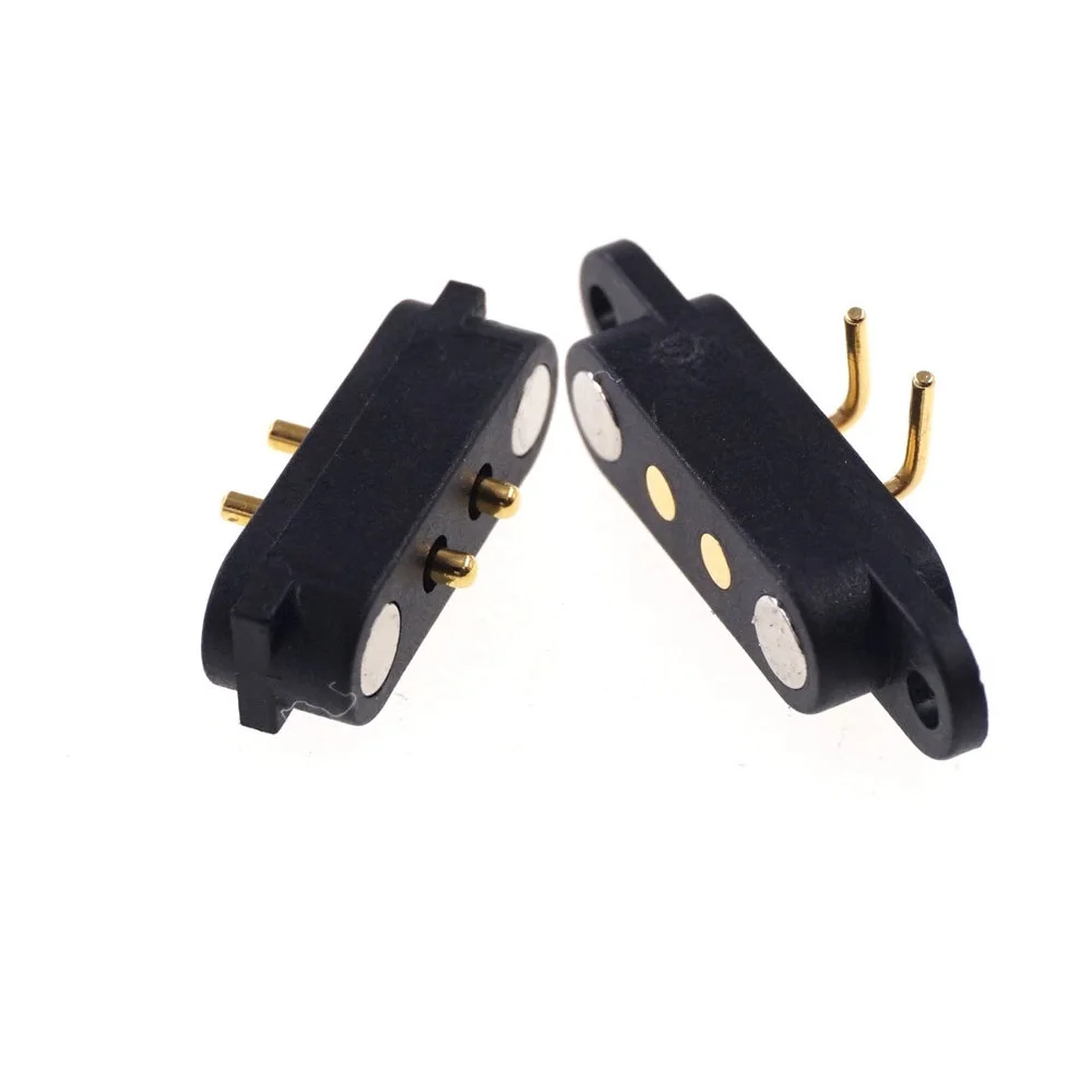 2 комплекта Магнитный зарядный кабель Usb Мужской Женский пружинный контакт