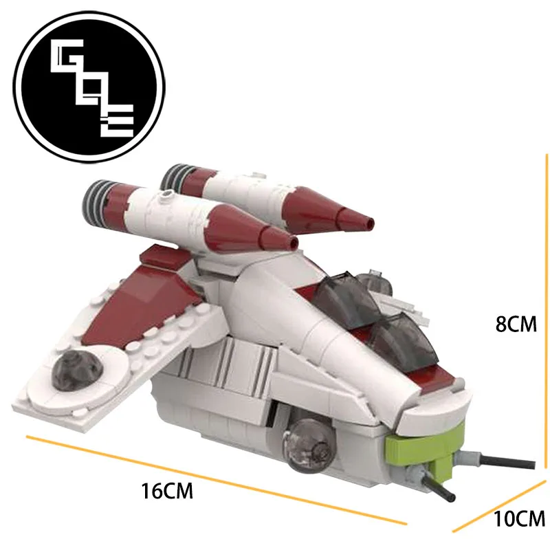 

Star Plan UCS The Republic Gunship MOC-47874 Space Fighter Figure Military Weapon Building Blocks Bricks Children Diy Toys Gifts