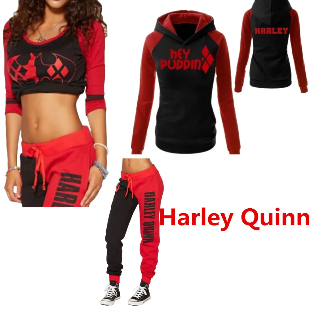 Отряд Самоубийц Harley Quinn женские костюмы для косплея толстовки с капюшоном