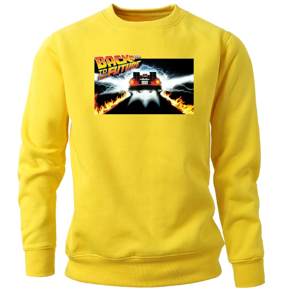 Мужские толстовки с капюшоном Назад в будущее забавная толстовка круглым