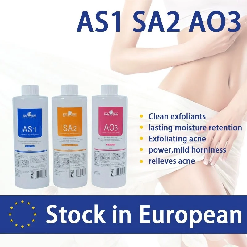 

Aqua Peeling Solution AS1 SA2 AO3 3 Bottles 30Ml Per Bottle Facial Serum Hydra Dermabrasion For Normal Skin Microdermabrasion