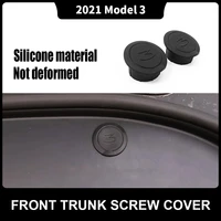 2pcs front trunk storage box screw protection cover front trunk hook protection cover for tesla model 3 2021 car accessories