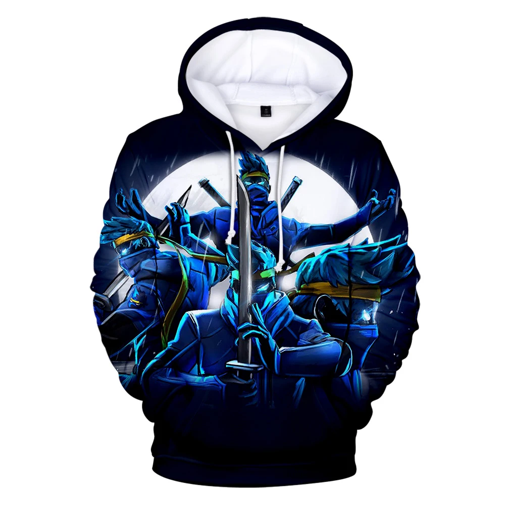Толстовки Ninja 3D для мужчин и женщин толстовки повседневные топы в стиле Харадзюку