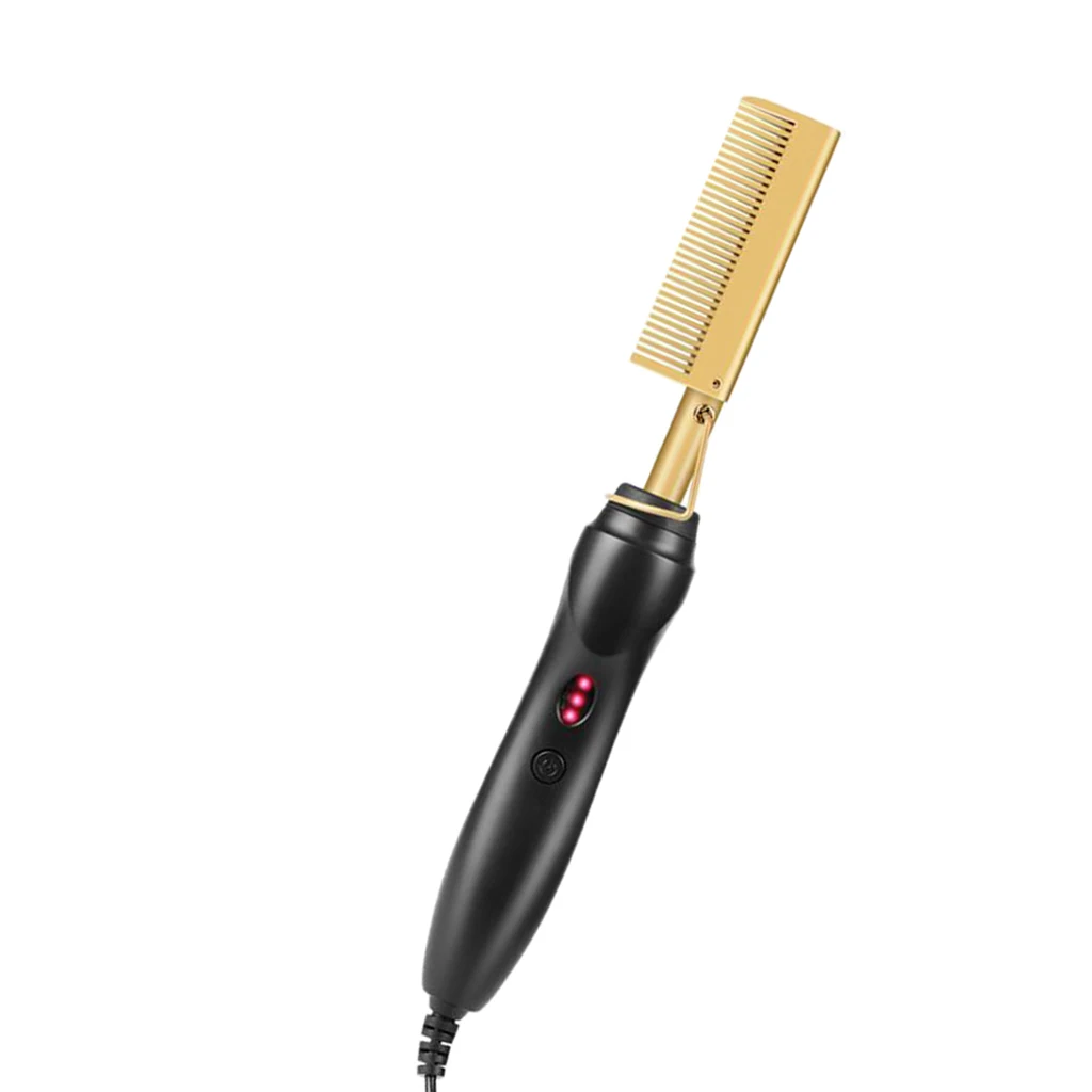 

Hair Straightener Straightening Brush Hot Heating Comb Hair Straight Tool US