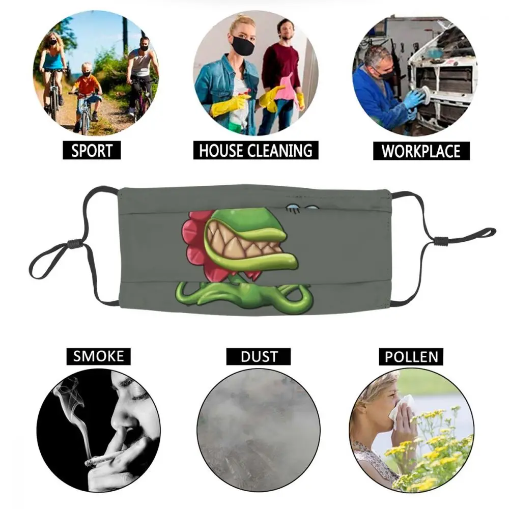 Веганских материалов Хищник смываемая маска вегетарианские завод цветок