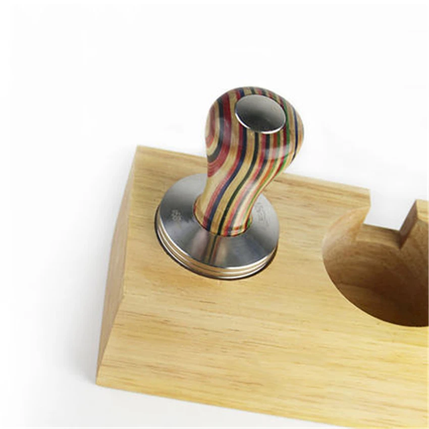 Держатель для кофе с фильтром из цельного дерева подставка эспрессо аксессуары