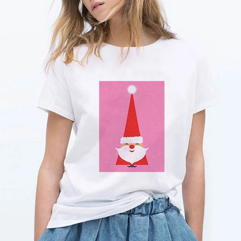 

THERE IS NO CHRISTMAS LIKE A GNOME CHRISTMAS Art Printing Harajuku T Shirts Women Gym Vintage Streetwear Vogue Camiseta Mujer