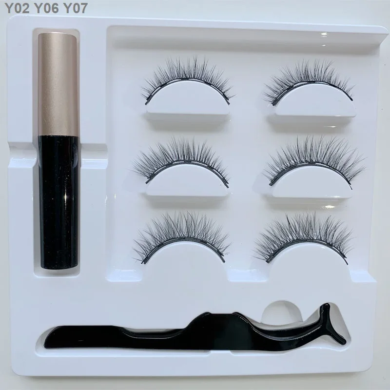 Магнитная искусственная cils жидкость для ресниц подводка глаз maquillaje накладные