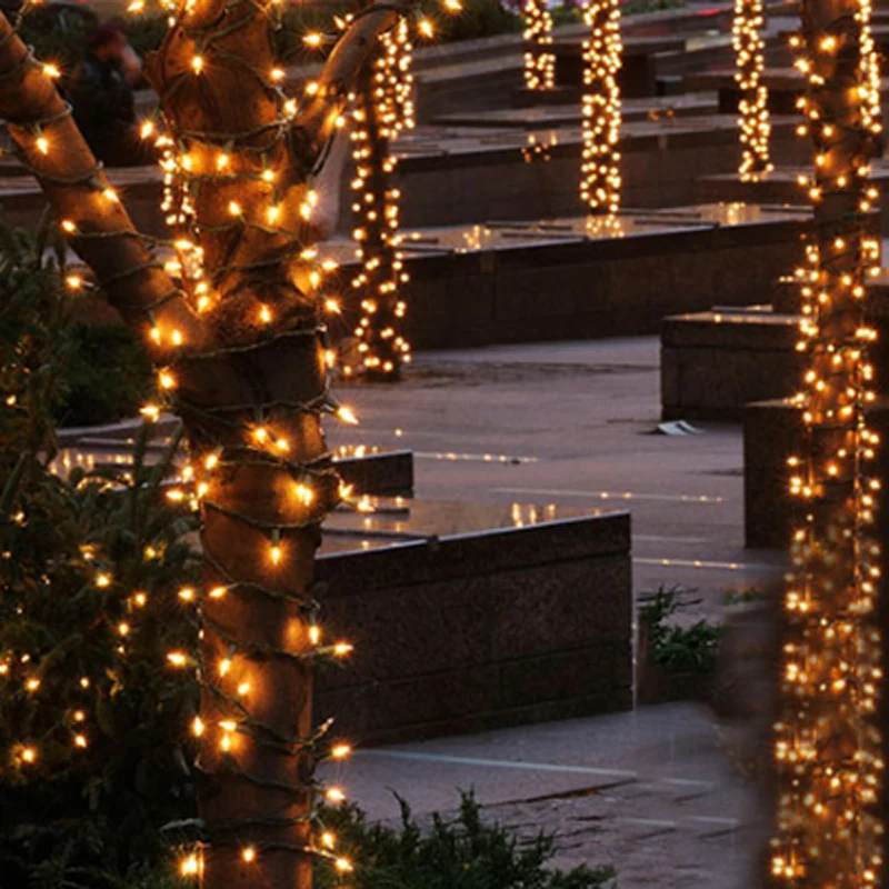 

Upgraded version of remote control solar lights string lights and remote outdoor garden terrace Christmas holiday garland lights