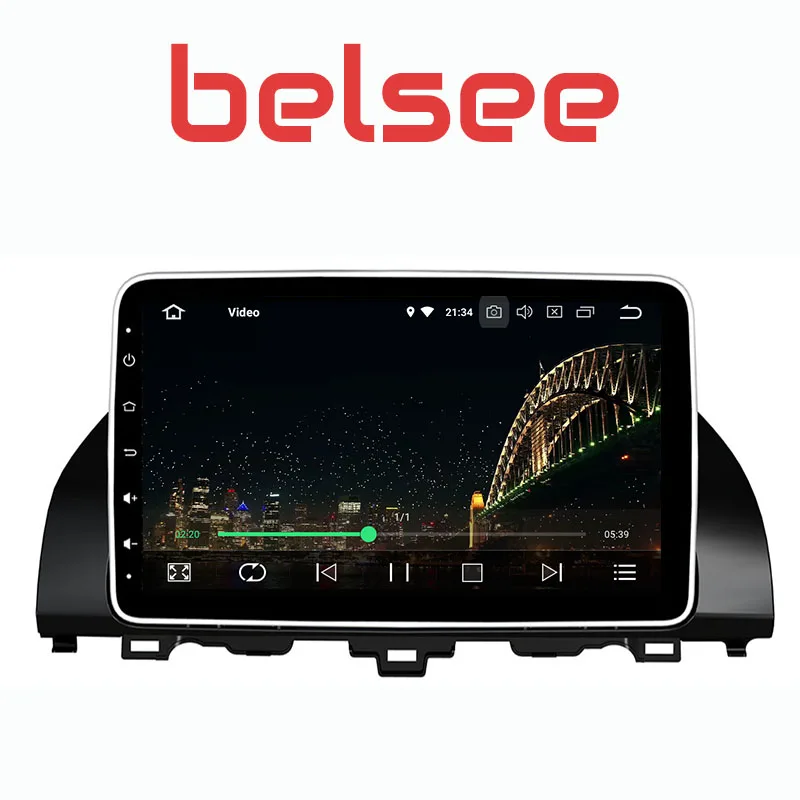 Автомагнитола Belsee PX6 сенсорный экран 10 1 дюйма Android GPS для Honda Accord поколения 2018 2019