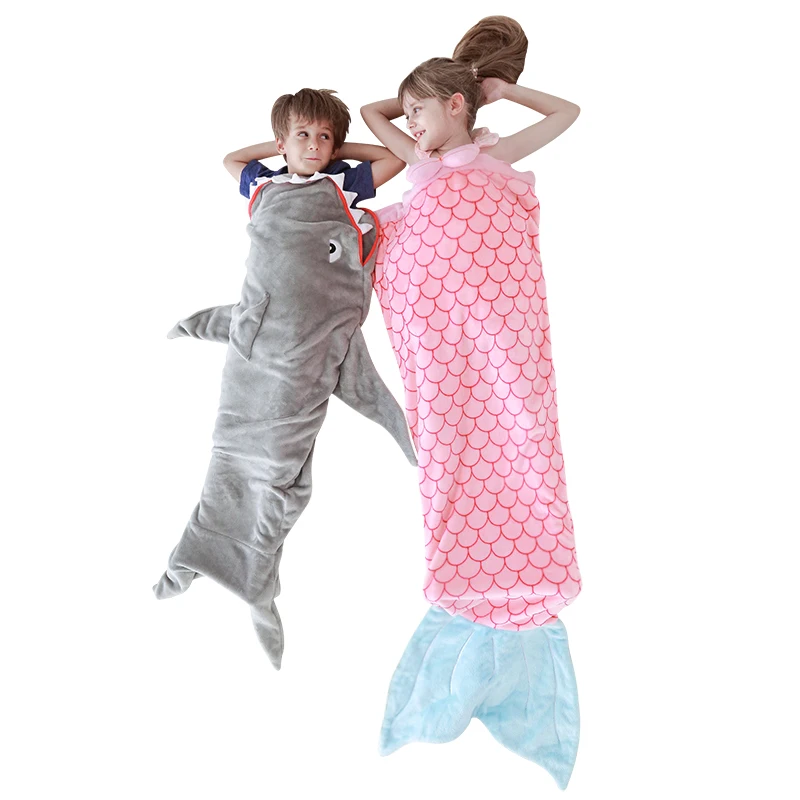 

Children Baby Anti-Kick Sleeping Bag Flannel Soft Fluffy SleepSack Blanket Quilt Nap Bedding Nursery Wrap Swaddle Kids Warm