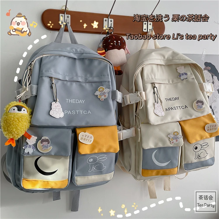 Рюкзак женский нейлоновый школьный в стиле Харадзюку | Багаж и сумки