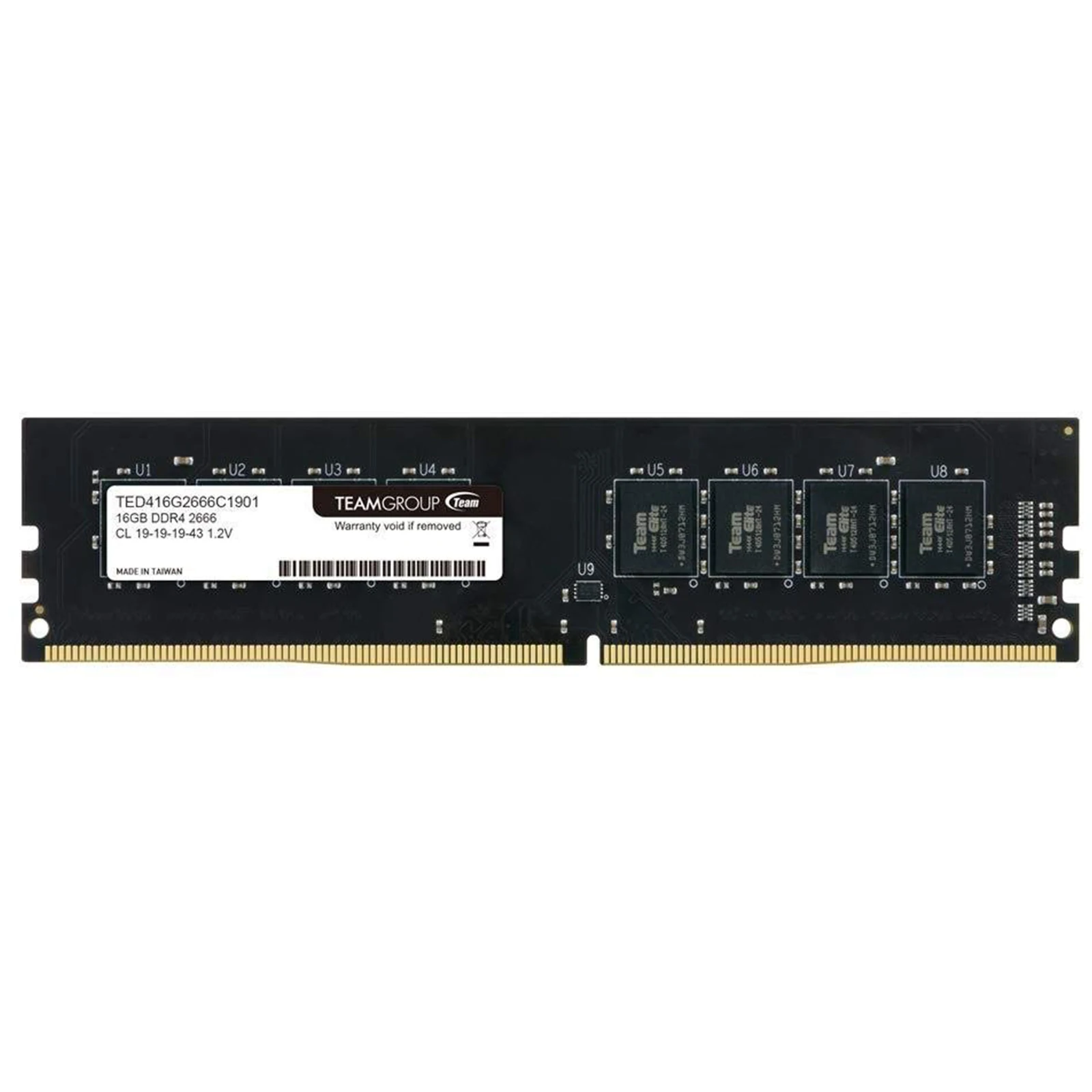 Память RAM 16GB DIMM Team Group 2666 Mhz PC4 21300 DDR4 CL19 288 Pin|Запчасти для пылесоса| |