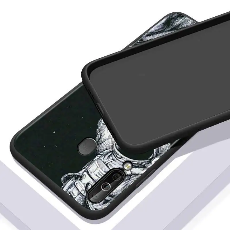 

Space Cool Astronaut for Huawei P Smart Z S Plus 2020 2019 Nova 5T 5i 5 4e 4 3i 3e 3 2i Phone Case Bright Black Cover