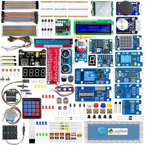 Adeept Upgrade Ultimate Starter Kit для Raspberry Pi 4/3B + (плата Raspberry Pi не входит в комплект)