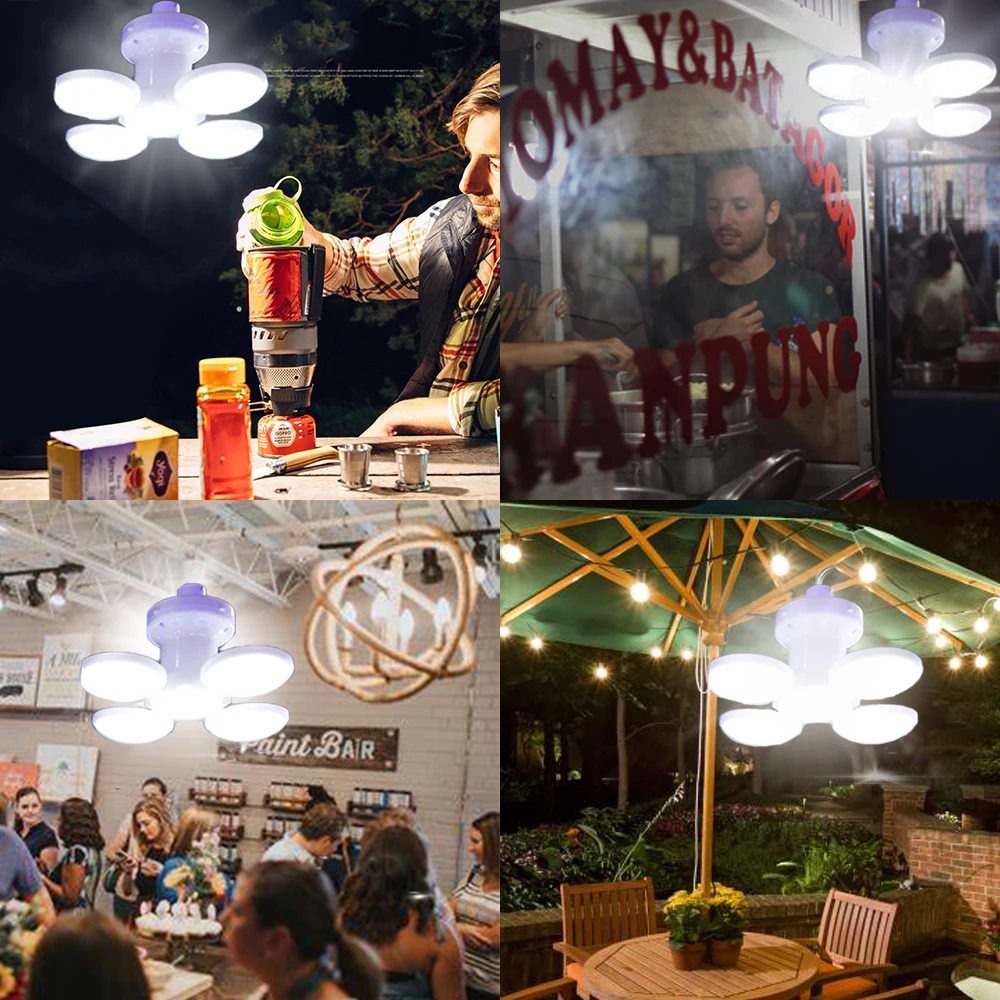 Перезаряжаемый светодиодный фонарь для кемпинга складной светильник палатки