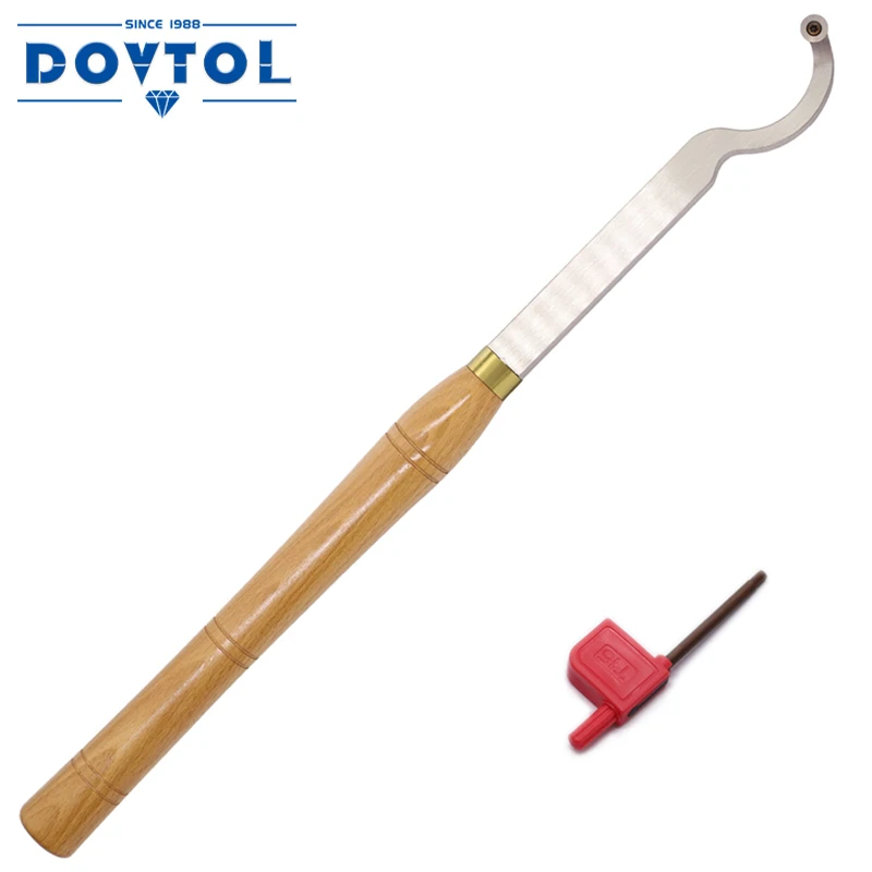 

20-дюймовые токарные инструменты для дерева с лебединой шеей, 12X2,5 мм, с твердосплавным наконечником и твердой деревянной ручкой для плотника по дереву