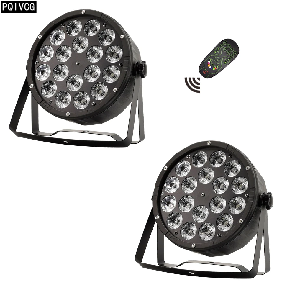 2 шт./Лот пульт дистанционного управления 18x12 Вт светодиодные прожекторы dmx512 с