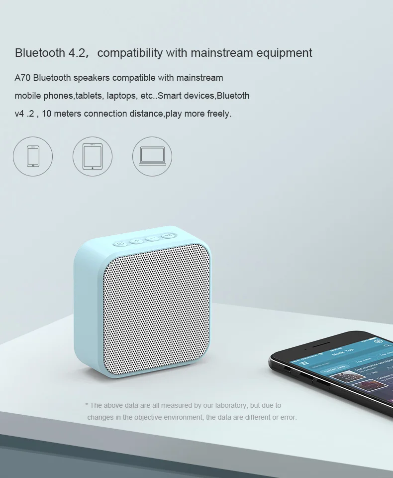 Portable Bluetooth speakers Wooden Subwoofer Speaker mini HD HiFi Sound Music Speaker for Home Palm bsize Support TF loudspeaker