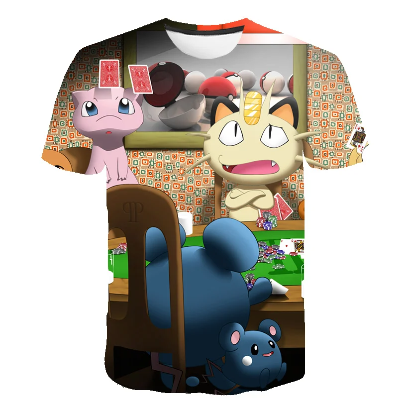 

Summer New Men's and Women's T-Shirt 3D Printing Animation Fashion Children's Cartoon Casual Short-Sleeved Top