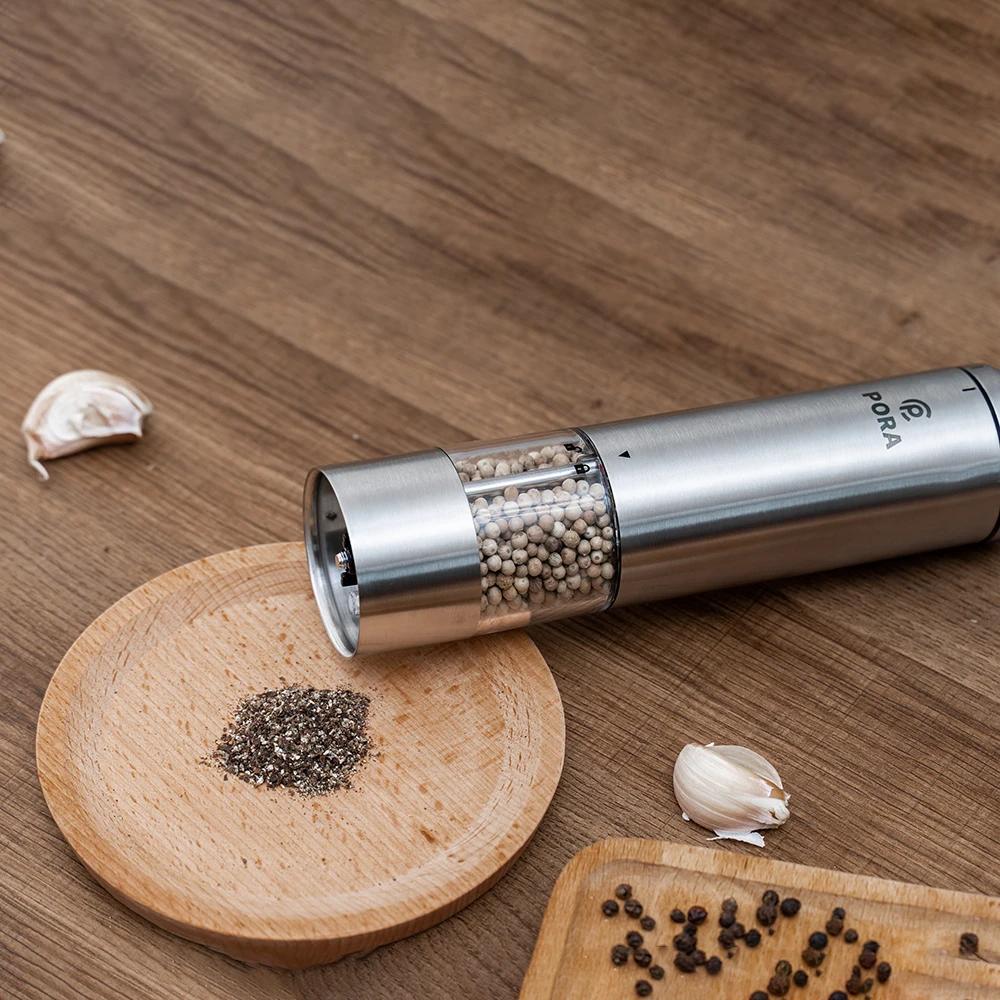 Мельница для специй электрическая мельница перца с подставкой из нержавеющей