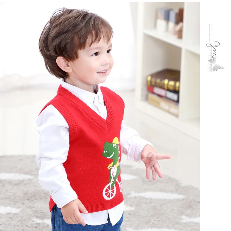 Детский жилет коллекция 2020 года сезон весна вязаный свитер для мальчиков и