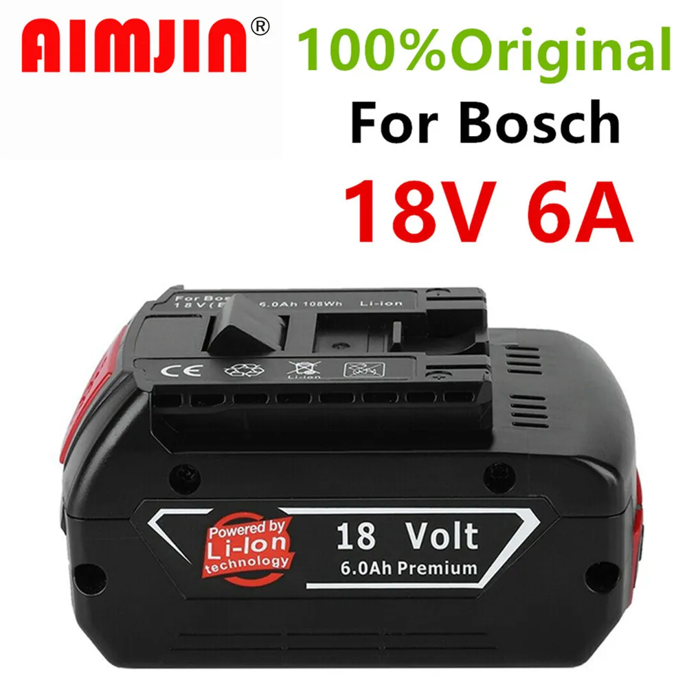 100% Оригинальный литий-ионный аккумулятор 18 в 6 0/8 0/10 Ач для Bosch 6.0A резервный