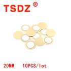 Медный зуммер, 10 шт.партия, диаметр 20 мм, пьезоэлектрическая керамическая пластина, звуковой Керамический чип