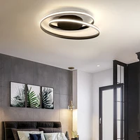 modern minimalist art ceiling lamp nordic creative personality led living room bedroom dining room round black white lighting