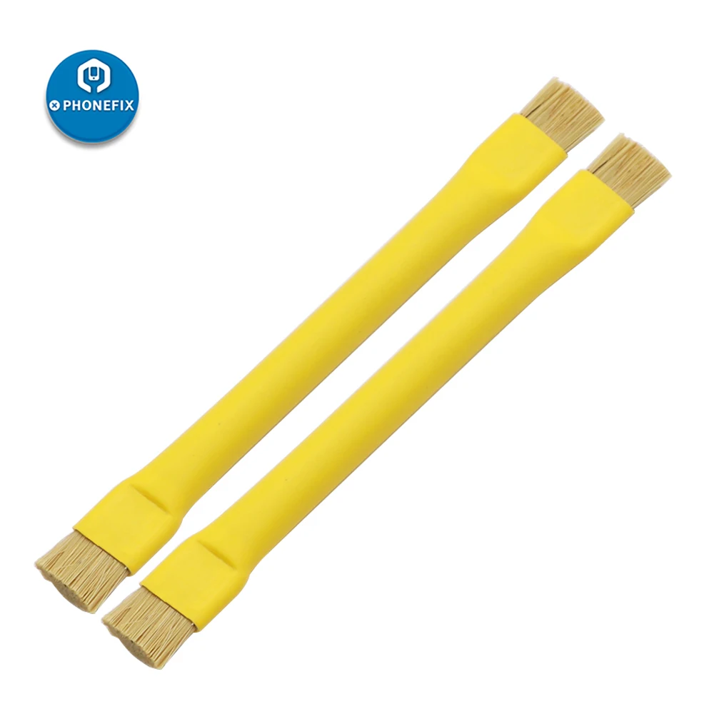 

Мягкая щетка, двойная щетка, Антистатическая щетка, безопасная жесткая щетка ESD для ремонта iPhone, щетка для чистки материнской платы