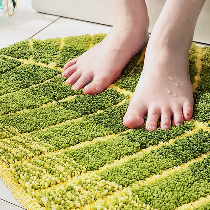 Нескользящие кухонные коврики и красивые в форме листьев для кухни пола ванной