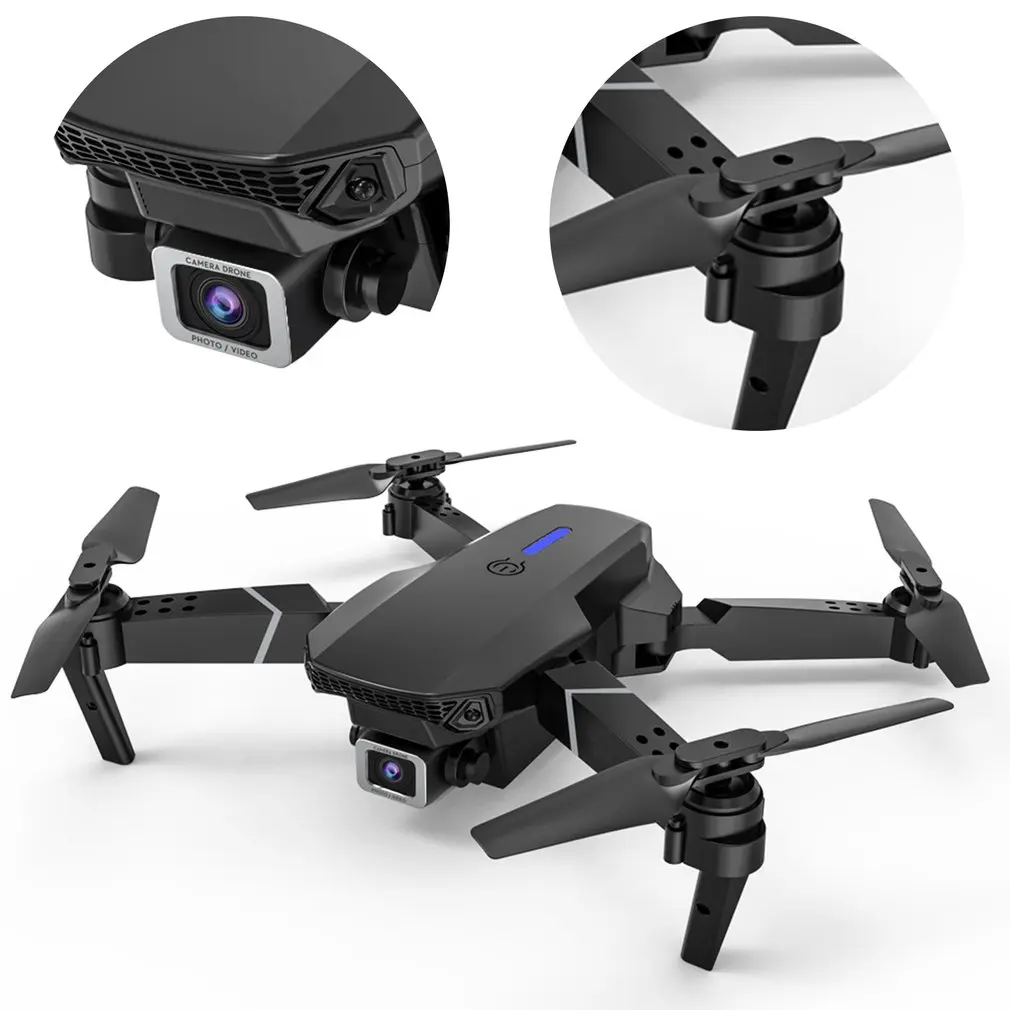 

E525 Quadcopters WIFI FPV Drone With Wide Angle 4K Double Camera Height Hold RC Foldable Quadcopter Drone Gift Toys For Childern