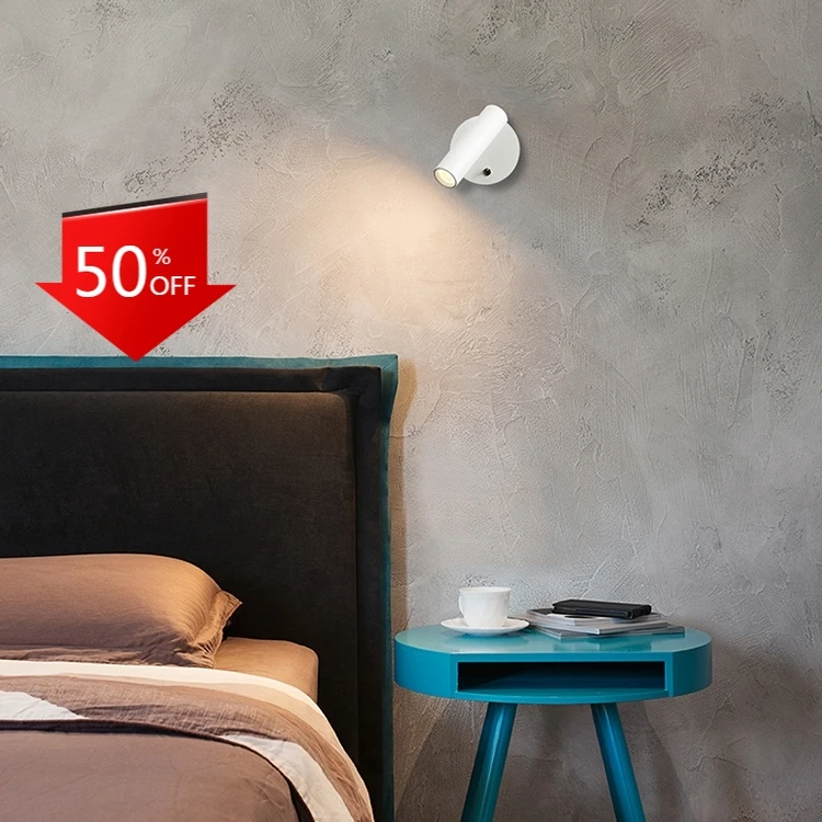 

wall Mounted Bedside Reading Lamp LED Wall Light indoor Hotel Guest Room bed room Headboard book read Light with switch