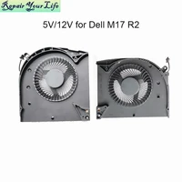 5v 12v pc computer cooling fans cooler processor for dell alienware m17 r2 04515y 0r23g0 4515y r23g0 gpu graphics card radiator