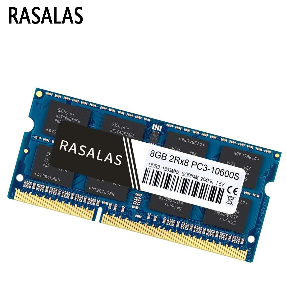 Оперативная память Rasalas DDR3 4G 8G 1333Mhz 1600 SO-DIMM DDR3L 1 35 V оперативная для ноутбука 5 v 204Pin |